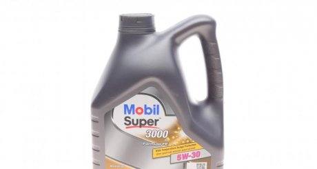 Олива моторна SUPER 3000 X1FORMULA-FE 5W30 / 4л MOBIL 152564