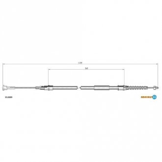 Тросик гальма стоянки ADRIAUTO 33.0289