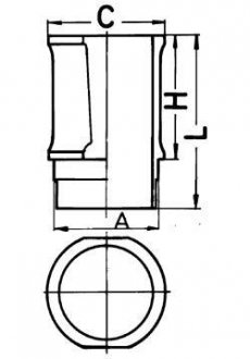 Гильза цилиндра KOLBENSCHMIDT 89301110