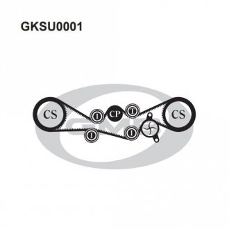 Комплект ременя ГРМ GMB GKSU0001