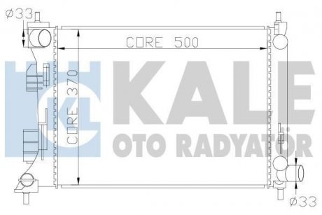 KALE HYUNDAI Радиатор охлаждения i20,Solaris,Veloster,Kia Rio III 1.25/1.6 10- KALE OTO RADYATOR 342285 (фото 1)