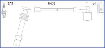 OPEL К-кт высоковольтных проводов Omega B,Vectra B 2.0 94- HITACHI 134251