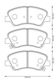 HYUNDAI Тормозные колодки передн.Accent 10-, KIA Rio III Jurid 573368J