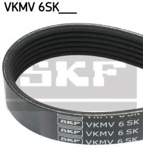 Ремень П-клиновой 6EPK873 (Elastic) CITROEN Jumper 2.2HDI SKF VKMV 6SK873