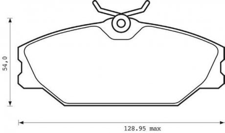RENAULT Колодки тормозные передние LAGUNA 1.6 99- Jurid 573008J (фото 1)