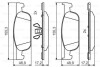 RENAULT Колодки торм. передник Logan, Sandero 12- BOSCH 0986495424 (фото 1)