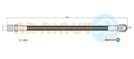 LADA Шланг тормозной передний (ВАЗ 2101-...) ADRIAUTO 21.1200 (фото 1)