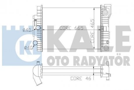 KALE DB Радиатор охлаждения S-Class W140 3.2 91- KALE OTO RADYATOR 351500 (фото 1)