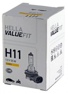 Лампа накаливания H11 12V 55W PGJ 192 VALUEFIT HELLA 8GH 242 632-171