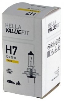 Лампа накаливания VALUEFIT, H7 12V 55W PX 26d HELLA 8GH 242 632-121