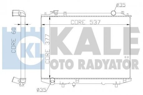 KALE FORD Радиатор охлаждения Ranger,Mazda BT-50 2.5D/3.0TDCi 99- KALE OTO RADYATOR 356200 (фото 1)
