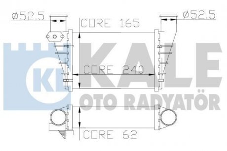 KALE VW Интеркулер Audi A4/6,Passat 1.8T/1.9TDI 97- KALE OTO RADYATOR 341900