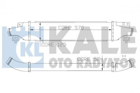 KALE OPEL Интеркулер Corsa D 1.4/1.7CDTI 06- KALE OTO RADYATOR 345500 (фото 1)