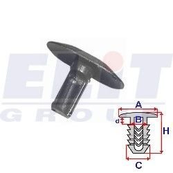 Кліпса ущільнювача (к-т: 25 шт))) rozm:A= 16,9mm/B= 4mm/C= 4mm/d= 3,9mm/H= 11,3mm ELIT R C10088