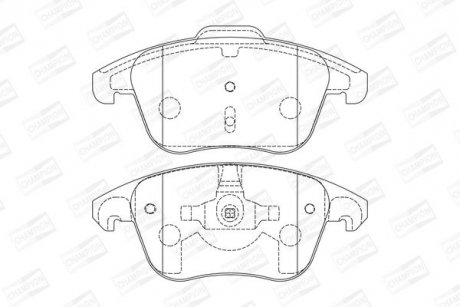 CITROEN Тормозные колодки передние C4 Picasso,Grand Picasso,DS4,5,Peugeot 5008 06- CHAMPION 573193CH