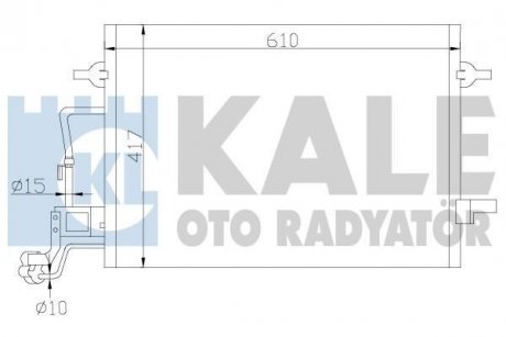 KALE VW Радиатор кондиционера Passat 00-,Skoda SuperB I KALE OTO RADYATOR 342920