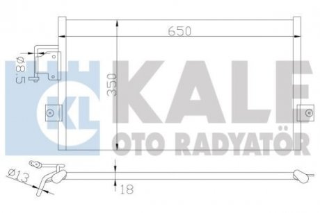 KALE HYUNDAI Радиатор кондиционера Coupe,Lantra II 95- KALE OTO RADYATOR 379700 (фото 1)