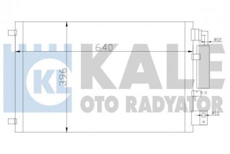 KALE NISSAN Радиатор кондиционера Qashqai 1.6/2.0 07- KALE OTO RADYATOR 388600 (фото 1)