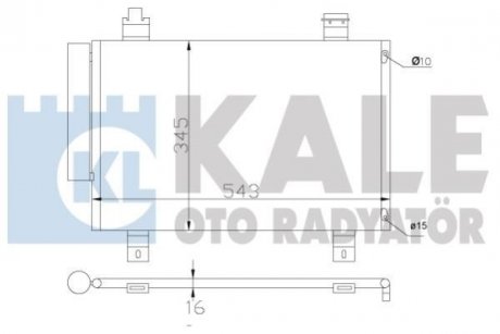 KALE SUZUKI Радиатор кондиционера Swift III,IV 05- KALE OTO RADYATOR 394000