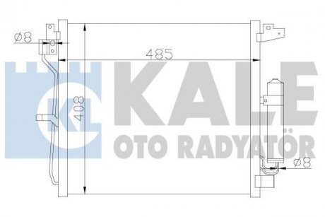 KALE NISSAN Радиатор кондиционера Juke 1.5dCi 10- KALE OTO RADYATOR 343160 (фото 1)