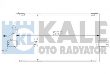 KALE HYUNDAI Радиатор кондиционера Accent I 94- KALE OTO RADYATOR 386400 (фото 1)