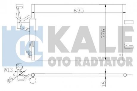 KALE MAZDA Радиатор кондиционера Mazda 3/5 03- KALE OTO RADYATOR 392200 (фото 1)