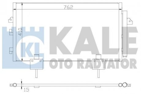 KALE TOYOTA Радиатор кондиционера Rav 4 II 00- KALE OTO RADYATOR 383400 (фото 1)