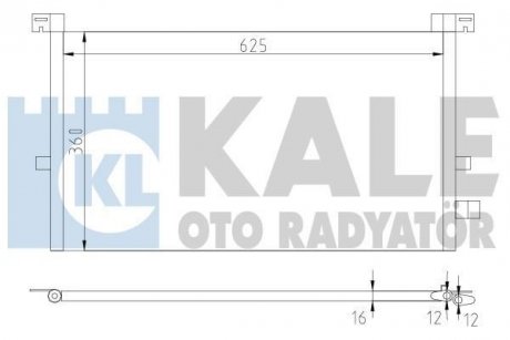 KALE FORD Радиатор кондиционера Mondeo III 02- KALE OTO RADYATOR 378700 (фото 1)