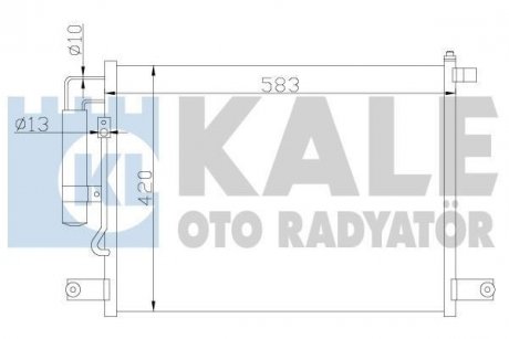 KALE CHEVROLET Радиатор кондиционера Aveo 03- KALE OTO RADYATOR 377000 (фото 1)