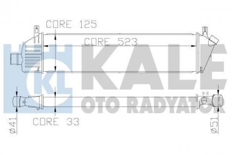 KALE NISSAN Интеркулер Micra III 1.5dCi 03- KALE OTO RADYATOR 342360 (фото 1)