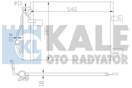 KALE DB Радиатор кондиционера W168 97-00 KALE OTO RADYATOR 380900 (фото 1)