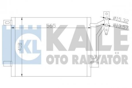 KALE BMW Радиатор кондиционера 3 E46 KALE OTO RADYATOR 376800 (фото 1)