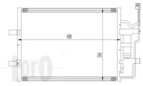 Радиатор кондиционера MAZDA 3(BK)/5(CR) 1.8 i 16V 03- LORO DEPO 030-016-0010