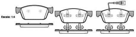 Колодки передні WOKING P15403.01