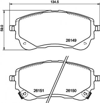 Колодки тормозные TEXTAR 2614901