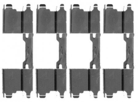 Ремкомплект тормозных колодок PAGID HELLA 8DZ355203501 (фото 1)