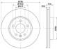 Диск тормозной пер..Chevrolet Captiva (296*29) / Opel Antara 06- HELLA 8DD 355 114-401 (фото 1)