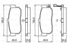 Тормозные колодки задн. NISSAN Almera 00- Maxima QX 00- BOSCH 0986495387 (фото 1)