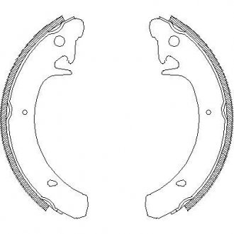 Колодки гальмівні барабанні WOKING Z4129.00