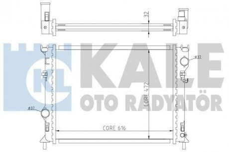 KALE CHRYSLER Радиатор охлаждения 300C 2.7/5.7 04- KALE OTO RADYATOR 341940