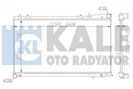 KALE SUBARU Радиатор охлаждения Forester 2.0/2.5 02- KALE OTO RADYATOR 364900 (фото 1)