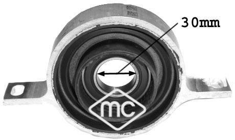 Подшипник подвесной BMW 1 (E81), 1 (E82), 1 (E87), 1 (E88), 3 (E90), 3 (E91), 3 (E92), 3 (E93), 3 (F30, F80), 3 (F31), 4 (F32, F82), 4 (F33 1.6-3.0H 06.04- METALCAUCHO 05822 (фото 1)