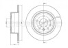 OPEL Диск тормозной задний Omega B CIFAM 800-480 (фото 1)