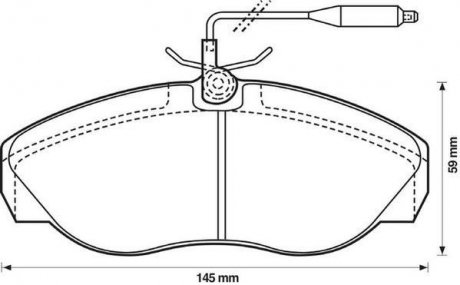 FIAT Колодки тормозные передние DUCATO B 2.0,2.5D,TD 94- Jurid 571839J (фото 1)