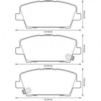 HONDA Тормозные колодки передн.Civic 06- Jurid 572579J