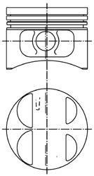 Поршень циліндру ЗМЗ 406 d=93,0 (п/п+ст/к+п/к) (KS) KOLBENSCHMIDT 40075620