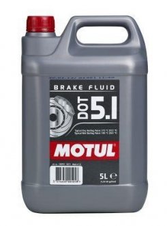 Жидкость тормозная, DOT 5.1, 5 L Motul 100952