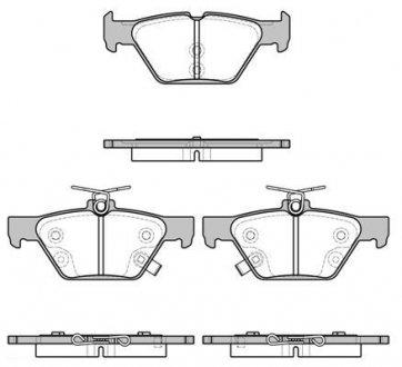Гальмівні колодки задні Subaru /Outback/Legacy 14- WOKING P17383.02 (фото 1)