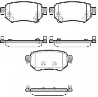 Гальмівні колодки задні Mazda 6 2.0-2.5 12- WOKING P17823.02 (фото 1)