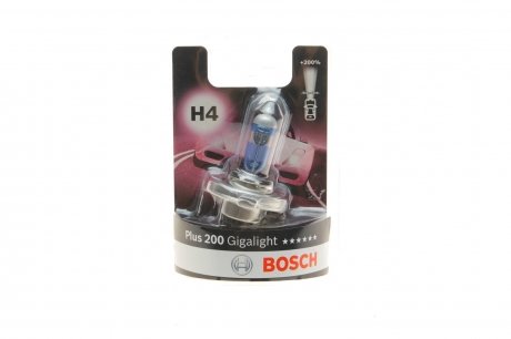 H4 12V 60/55W Gigalight PLUS 200% автолампа 1шт. BOSCH 1987301144